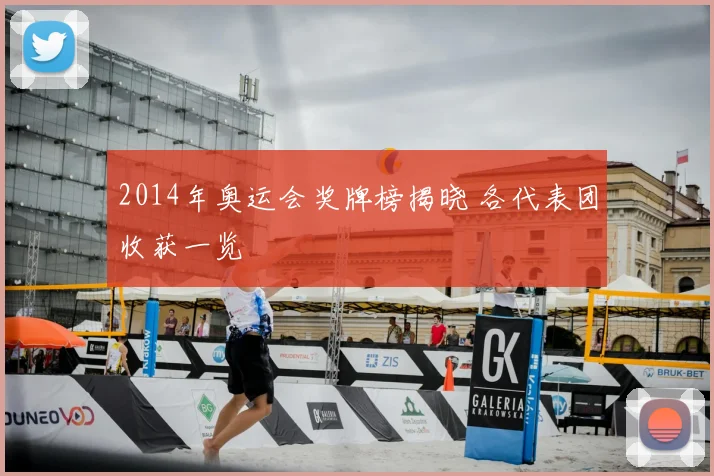 2014年奥运会奖牌榜揭晓 各代表团收获一览